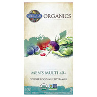 <img alt="Garden of Life, Organics, Mens Multi 40+, 120 Vegan Tablets" title="Garden of Life, Organics, Mens Multi 40+, 120 Vegan Tablets,658010117692"
