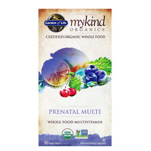 <img alt="Garden of Life, MyKind Organics, Prenatal Multi, Whole Food Multivitamin, 180 Vegan Tablets" title="Garden of Life, MyKind Organics, Prenatal Multi, Whole Food Multivitamin, 180 Vegan Tablets,658010117715"