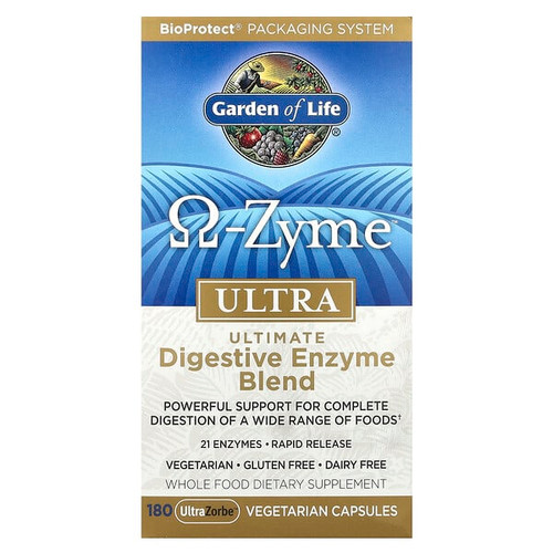 <img alt="Garden of Life, O-Zyme Ultra, Ultimate Digestive Enzyme Blend, 180 UltraZorbe Vegetarian Capsules" title="Garden of Life, O-Zyme Ultra, Ultimate Digestive Enzyme Blend, 180 UltraZorbe Vegetarian Capsules,658010113373"