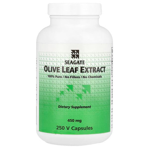 <img alt="Seagate, Olive Leaf Extract, 450 mg, 250 V Capsules" title="Seagate, Olive Leaf Extract, 450 mg, 250 V Capsules,019277000521"