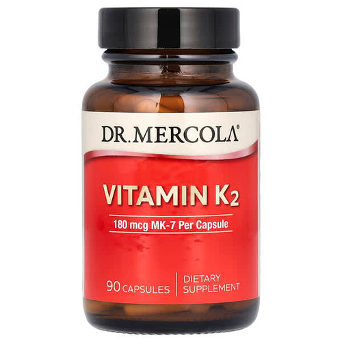 <img alt="Dr. Mercola, Vitamin K2, 180 mcg, 90 Capsules" title="Dr. Mercola, Vitamin K2, 180 mcg, 90 Capsules,813006015325"