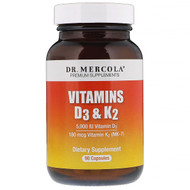 <img alt="Dr. Mercola, Vitamins D3 & K2, 5,000 IU, 90 Capsules" title="Dr. Mercola, Vitamins D3 & K2, 5,000 IU, 90 Capsules,813006019965"