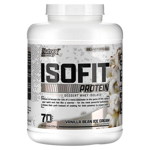 <img alt="Nutrex Research, IsoFit Protein, Vanilla Bean Ice Cream, 5 lb (2,261 g)" title="Nutrex Research, IsoFit Protein, Vanilla Bean Ice Cream, 5 lb (2,261 g),859400007566"