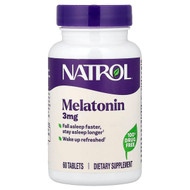 <img alt="Natrol, Melatonin, 3 mg, 60 Tablets" title="Natrol, Melatonin, 3 mg, 60 Tablets,047469005108"