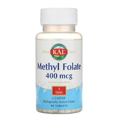 <img alt="KAL, Methyl Folate, 400 mcg, 90 Tablets" title="KAL, Methyl Folate, 400 mcg, 90 Tablets,021245306863"