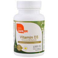 <img alt="Zahler, Vitamin D3, Advanced D3 Formula, 1,000 IU, 120 Softgels" title="Zahler, Vitamin D3, Advanced D3 Formula, 1,000 IU, 120 Softgels,848998080549"