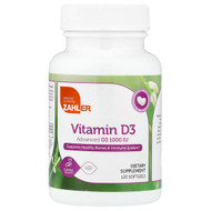 <img alt="Zahler, Vitamin D3, 25 mcg (1,000 IU), 120 Softgels" title="Zahler, Vitamin D3, 25 mcg (1,000 IU), 120 Softgels,848998080549"