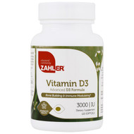 <img alt="Zahler, Vitamin D3, Advanced D3 Formula, 3000 IU, 120 Softgels" title="Zahler, Vitamin D3, Advanced D3 Formula, 3000 IU, 120 Softgels,848998000387"