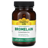 <img alt="Country Life, Bromelain, 60 Tablets" title="Country Life, Bromelain, 60 Tablets,015794051619"