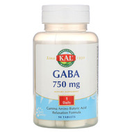 <img alt="KAL, GABA, 750 mg, 90 Tablets" title="KAL, GABA, 750 mg, 90 Tablets,021245121084"