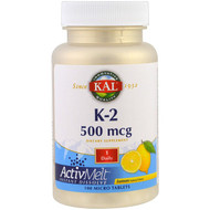 <img alt="KAL K-2 ActivMelt Lemon -- 500 mcg - 100 Micro Tablets" title="KAL K-2 ActivMelt Lemon -- 500 mcg - 100 Micro Tablets,021245999652"