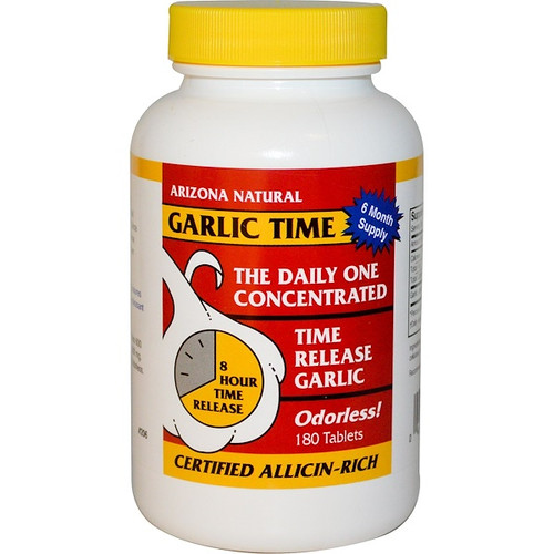 <img alt="Arizona Natural Products Garlic Time -- 180 Tablets" title="Arizona Natural Products Garlic Time -- 180 Tablets,046802206189"