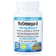 <img alt="Natural Factors, RxOmega-3, 60  Softgels (630 mg per Softgel)" title="Natural Factors, RxOmega-3, 60  Softgels (630 mg per Softgel),068958035482"