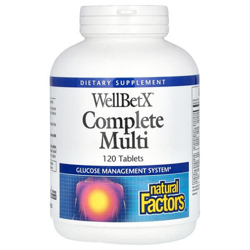 <img alt="Natural Factors, WellBetX, Complete Multi, 120 Tablets" title="Natural Factors, WellBetX, Complete Multi, 120 Tablets,068958035550"