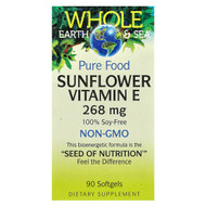<img alt="Natural Factors, Whole Earth & Sea, Pure Food, Sunflower Vitamin E, 268 mg, 90 Softgels" title="Natural Factors, Whole Earth & Sea, Pure Food, Sunflower Vitamin E, 268 mg, 90 Softgels,068958355139"