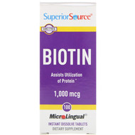 <img alt="Superior Source Biotin -- 1000 mcg - 100 Instant Dissolve Tablets" title="Superior Source Biotin -- 1000 mcg - 100 Instant Dissolve Tablets,076635900909"
