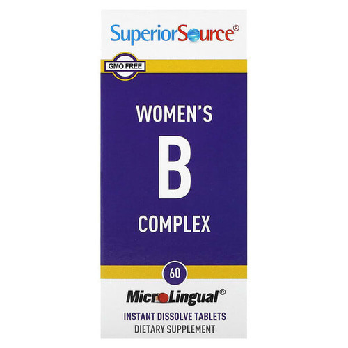 <img alt="Superior Source, Womens B Complex, 60 MicroLingual Instant Dissolve Tablets" title="Superior Source, Womens B Complex, 60 MicroLingual Instant Dissolve Tablets,076635904402"