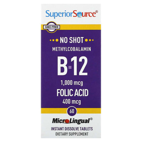 <img alt="Superior Source, Methylcobalamin B-12, Folic Acid, 60 Instant Dissolve Tablets" title="Superior Source, Methylcobalamin B-12, Folic Acid, 60 Instant Dissolve Tablets,076635906802"