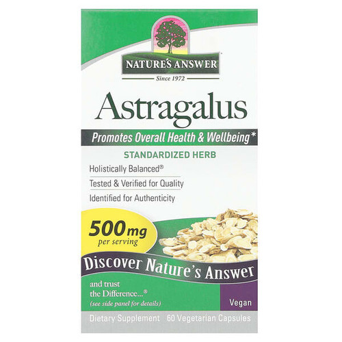 <img alt="Natures Answer, Astragalus, 500 mg, 60 Vegetarian Capsules" title="Natures Answer, Astragalus, 500 mg, 60 Vegetarian Capsules,083000163593"