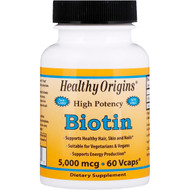 <img alt="Healthy Origins Biotin -- 5000 mcg - 60 Vcaps" title="Healthy Origins Biotin -- 5000 mcg - 60 Vcaps,603573251031"