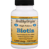 <img alt="Healthy Origins Biotin -- 5000 mcg - 150 Vcaps" title="Healthy Origins Biotin -- 5000 mcg - 150 Vcaps,603573251079"