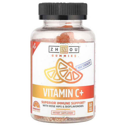 <img alt="Zhou Nutrition, Vitamin C+, Orange Blast, 60 Vegan Gummies" title="Zhou Nutrition, Vitamin C+, Orange Blast, 60 Vegan Gummies,669191967396"