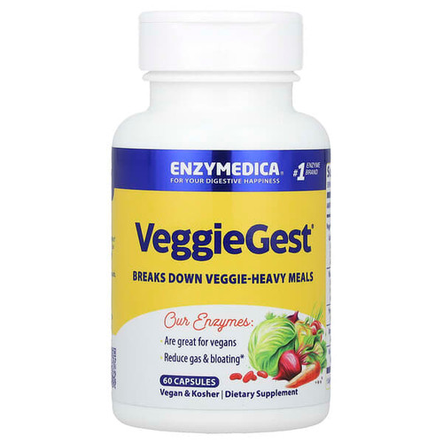 <img alt="Enzymedica, VeggieGest, 60 Capsules" title="Enzymedica, VeggieGest, 60 Capsules,670480201107"