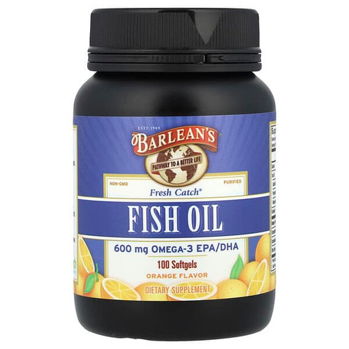 <img alt="Barleans, Fresh Catch, Fish Oil, Omega-3 EPA-DHA, Orange, 100 Softgels (300 mg per Softgel)" title="Barleans, Fresh Catch, Fish Oil, Omega-3 EPA-DHA, Orange, 100 Softgels (300 mg per Softgel),705875610070"