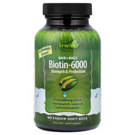 <img alt="Irwin Naturals, Biotin-6000, 60 Liquid Soft-Gels" title="Irwin Naturals, Biotin-6000, 60 Liquid Soft-Gels,710363584108"