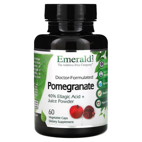 <img alt="Emerald Laboratories, Pomegranate, 60 Vegetable Caps (725 mg per Capsule)" title="Emerald Laboratories, Pomegranate, 60 Vegetable Caps (725 mg per Capsule),743650001477"