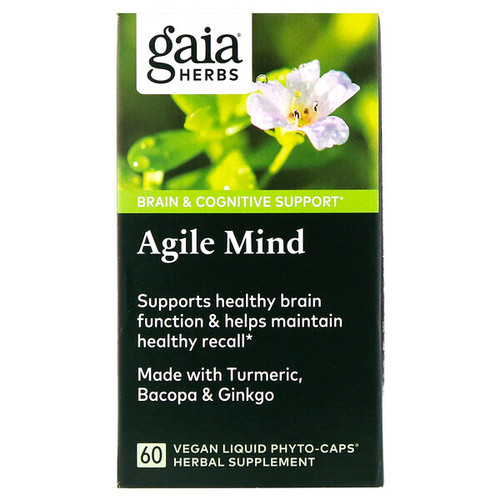 <img alt="Gaia Herbs, Agile Mind, 60 Vegan Liquid Phyto-Caps" title="Gaia Herbs, Agile Mind, 60 Vegan Liquid Phyto-Caps,751063150804"