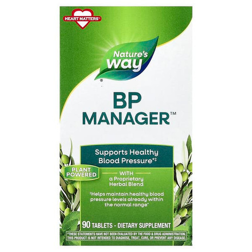 <img alt="Natures Way, BP Manager, 90 Tablets" title="Natures Way, BP Manager, 90 Tablets,763948028696"