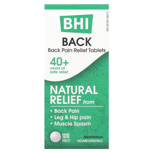 <img alt="MediNatura, BHI, Back Pain Relief Tablets, 100 Tablets" title="MediNatura, BHI, Back Pain Relief Tablets, 100 Tablets,787647100040"