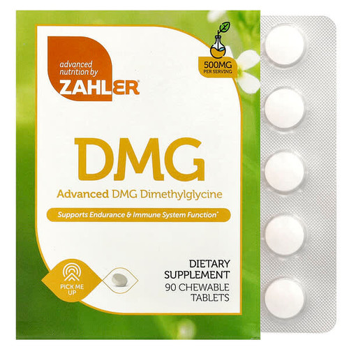 <img alt="Zahler, Advanced DMG, Dimethylglycine, 500 mg, 90 Chewable Tablets" title="Zahler, Advanced DMG, Dimethylglycine, 500 mg, 90 Chewable Tablets,848998080938"