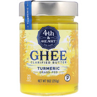 <img alt="4th & Heart, Ghee Clarified Butter, Grass-Fed, Turmeric, 9 oz (255 g)" title="4th & Heart, Ghee Clarified Butter, Grass-Fed, Turmeric, 9 oz (255 g),853104007372"