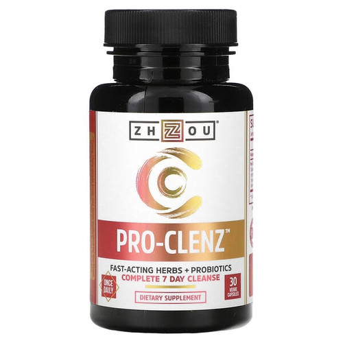 <img alt="Zhou Nutrition, Pro-Clenz, Complete 7 Day Cleanse, 30 Veggie Capsules" title="Zhou Nutrition, Pro-Clenz, Complete 7 Day Cleanse, 30 Veggie Capsules,859805006287"