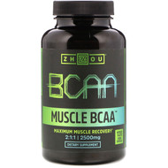 <img alt="Zhou Muscle BCAA -- 2500 mg - 120 Veggie Capsules" title="Zhou Muscle BCAA -- 2500 mg - 120 Veggie Capsules,859805006812"