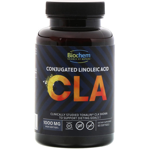 <img alt="Biochem Sports CLA Conjugated Linoleic Acid -- 1000 mg - 90 Softgels" title="Biochem Sports CLA Conjugated Linoleic Acid -- 1000 mg - 90 Softgels,015794022138"