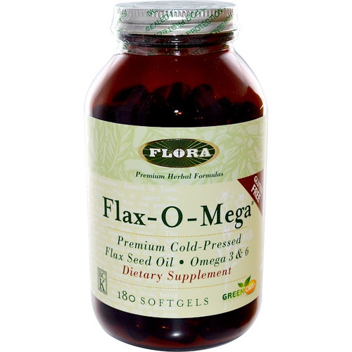 <img alt="Flora, Flax-O-Mega, 180 Softgels" title="Flora, Flax-O-Mega, 180 Softgels,061998614181"