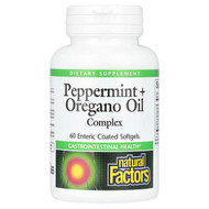 <img alt="Natural Factors, Peppermint + Oregano Oil Complex, 60 Enteric Coated Softgels" title="Natural Factors, Peppermint + Oregano Oil Complex, 60 Enteric Coated Softgels,068958035161"