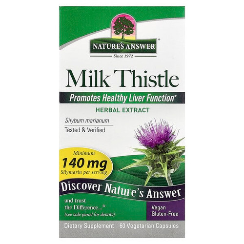 <img alt="Natures Answer, Milk Thistle, 60 Vegetarian Capsules" title="Natures Answer, Milk Thistle, 60 Vegetarian Capsules,083000164156"