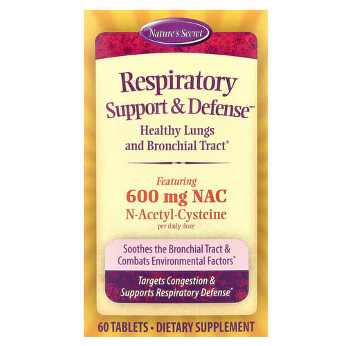 <img alt="Natures Secret, Respiratory Support & Defense, 60 Tablets" title="Natures Secret, Respiratory Support & Defense, 60 Tablets,710363255602"