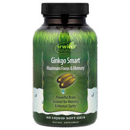 <img alt="Irwin Naturals, Ginkgo Smart, Maximum Focus & Memory, 60 Liquid Soft-Gels" title="Irwin Naturals, Ginkgo Smart, Maximum Focus & Memory, 60 Liquid Soft-Gels,710363262372"