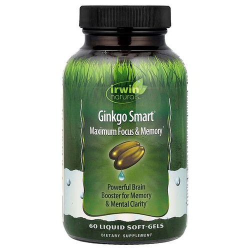 <img alt="Irwin Naturals, Ginkgo Smart, Maximum Focus & Memory, 60 Liquid Soft-Gels" title="Irwin Naturals, Ginkgo Smart, Maximum Focus & Memory, 60 Liquid Soft-Gels,710363262372"
