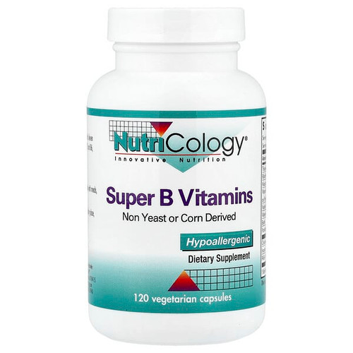 <img alt="Nutricology, Super B Vitamins, 120 Vegetarian Capsules" title="Nutricology, Super B Vitamins, 120 Vegetarian Capsules,713947503403"