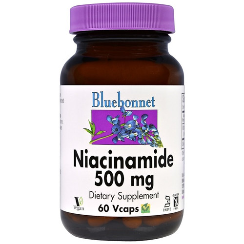 <img alt="Bluebonnet Nutrition Niacinamide -- 500 mg - 60 Vegetable Capsules" title="Bluebonnet Nutrition Niacinamide -- 500 mg - 60 Vegetable Capsules,743715004665"