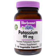 <img alt="Bluebonnet Nutrition Potassium -- 99 mg - 90 Vegetable Capsules" title="Bluebonnet Nutrition Potassium -- 99 mg - 90 Vegetable Capsules,743715007345"