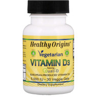 <img alt="Healthy Origins, Vegetarian Vitamin D3, 5,000 IU, 30 Veggie Gels" title="Healthy Origins, Vegetarian Vitamin D3, 5,000 IU, 30 Veggie Gels,603573153809"