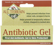 <img alt="All Terrain, Antibiotic Gel, First Aid Antibiotic Gel & Skin Protectant, 0.5 fl oz (15 ml)" title="All Terrain, Antibiotic Gel, First Aid Antibiotic Gel & Skin Protectant, 0.5 fl oz (15 ml),608503050135"