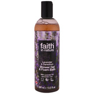 <img alt="Faith in Nature Shower Gel & Foam Bath Lavender & Geranium -- 13.5 fl oz" title="Faith in Nature Shower Gel & Foam Bath Lavender & Geranium -- 13.5 fl oz,708002400438"